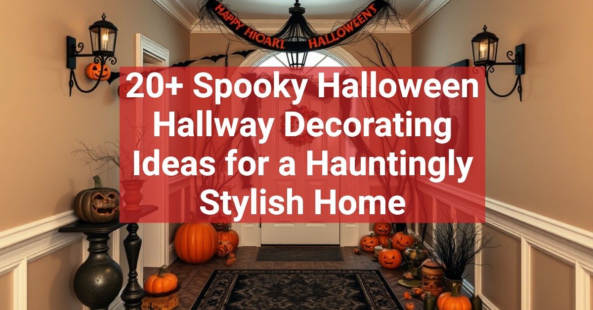 20+ Spooky Halloween Hallway Decorating Ideas for a Hauntingly Stylish Home