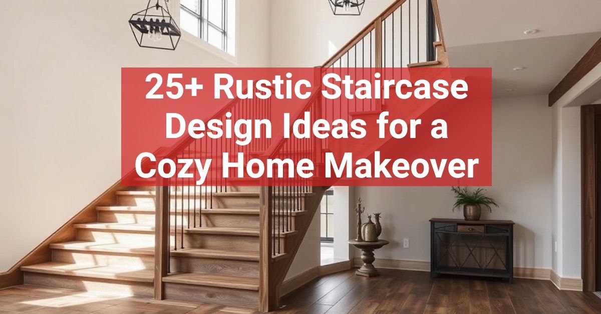 25+ Rustic Staircase Design Ideas for a Cozy Home Makeover