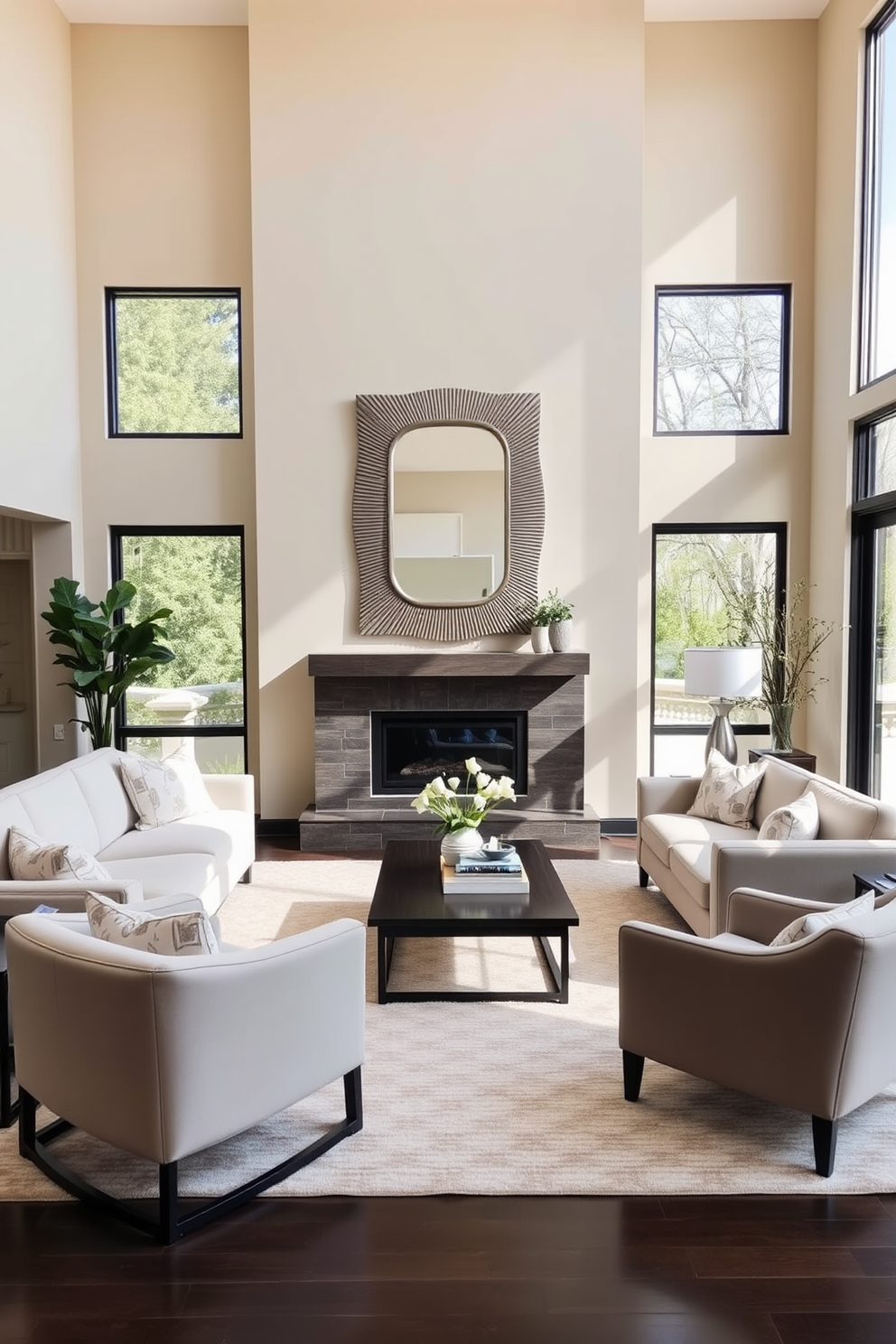 Custom window treatments that enhance both style and privacy are essential in a family room. Consider elegant drapes in a soft fabric that complement the room's color palette, paired with sheer curtains to allow natural light while maintaining seclusion. Family room design ideas should focus on creating a warm and inviting atmosphere. Incorporate comfortable seating arrangements with plush sofas and accent chairs, along with a central coffee table that serves as a functional focal point.